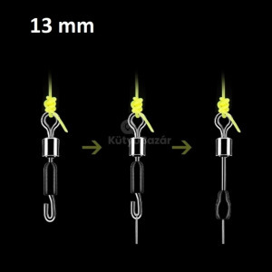 Előke gyorskapocs horgászathoz 30 db - kicsi 13mm