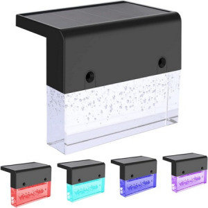 Solar Deck Lights kültéri dekorációs vízálló lámpa téglalap forma - 6 db - MS-805