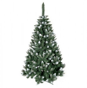 3D Havas műfenyő tobozokkal és jégkristályokkal 120 cm