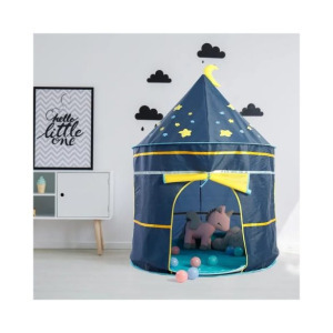 Palota formájú gyermek játszóház, kék