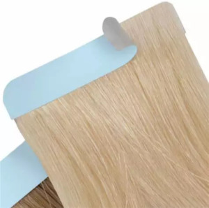 Ragasztócsíkos 100% humán póthaj szőke 50gr, 50cm
