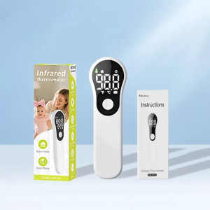Infravörös digitális lázmérő, gyerekeknek és felnőtteknek, gyorsmérés,fehér