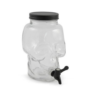 Italadagoló koponya csappal, üveg, 3 liter