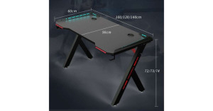 Apollon R5 gamer asztal - 140cm