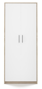 Odell MIX Oliv 2D könyvespolc, irodaiszekrény, 74x180x35 cm, sonoma-fehér