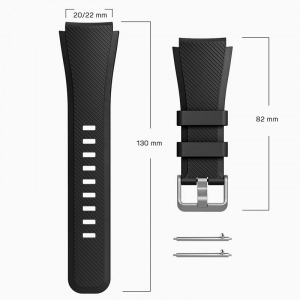 Szilikon óraszíj - okosóra pótszíj 20/22mm