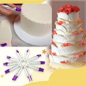 Tortaformázó készlet, fondant formázó csipesz készlet (10 db)