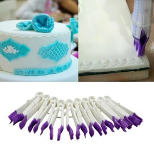 Tortaformázó készlet, fondant formázó csipesz készlet (10 db)