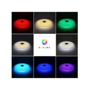 Intelligens RGBW mennyezeti lámpa, bluetooth hangszóróval 40 cm