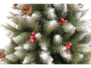 Műfenyő magyallal, havas ágvéggel - 180cm