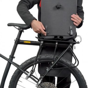 Kétoldalas kerékpártáska, fekete