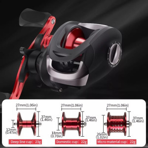 Haut Ton Bait Casting horgászorsó piros bal