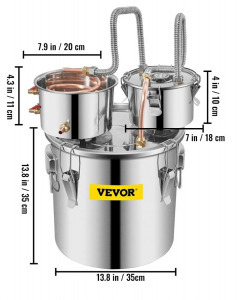 Pálinkafőző, lepárló, alkohol desztilláló - 30l
