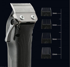 Akkumulátoros haj és szakállvágó készlet, 4 db fejjel