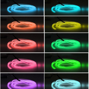 Műszerfal LED csík, autós dekor szalag fehér