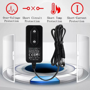 Hálózati adapter 12V/2A, 3.5/1.35mm csatlakozás,130cm, fekete