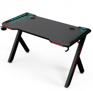 Apollon R5 Beépített ledes gamer asztal 140cmx60cmx73cm