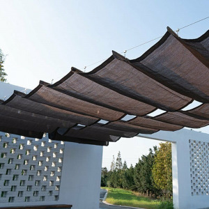 Elite Garden HDPE belátásgátló, betekintésgátló, árnyékoló háló kerítésre, fekete-barna 1,5 x 10 m