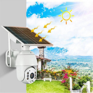 Napelemes intelligens WiFi biztonsági kamera mozgásérzékelővel infravörös éjszakai látással - MS-918