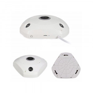 360°-os HD Wifi biztonsági kamera - fehér / akár négyes képelosztással