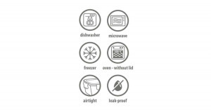 Alpina 8 részes minőségi üveg ételtároló szett