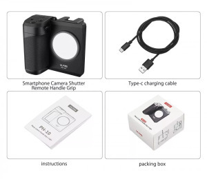 Telefon stabilizátor, távirányítóval, vakupapucs csatlakozó + 1/4