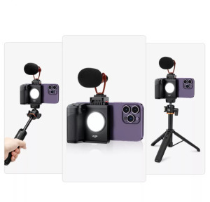 Telefon stabilizátor, távirányítóval, vakupapucs csatlakozó + 1/4