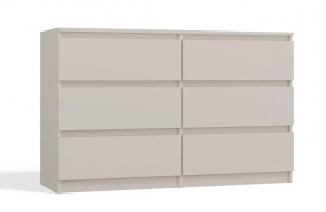 Kahsar M6 120 fiókos szekrény, 120x75x30 cm, kasmír