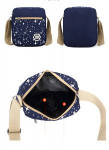 Iskolatáska szett 3 db (Hátizsák, oldaltáska, kozmetikai-neszesszer táska) lila