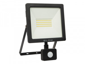 Mozgásérzékelős SMD LED reflektor, halogén lámpa - 50 W - 4000 lm