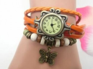 Vintage női karkötő óra választható színben