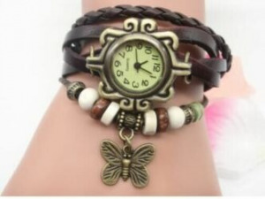Vintage női karkötő óra választható színben