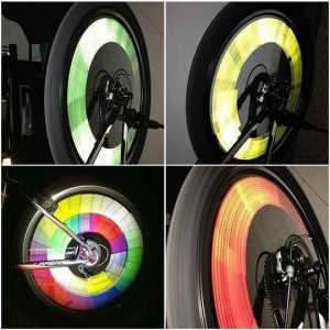 Kerékpár küllő dísz, fényvisszaverő rúd biciklire (12 db) kék