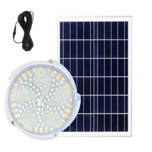 THO napelemes kör alakú vízálló kültéri veranda mennyezeti lámpa