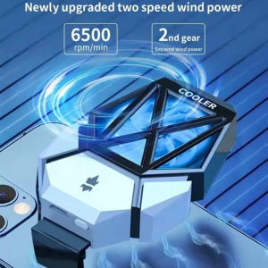 Univerzális okostelefon hűtő, RGB, gyorshűtés, könnyen hordozható, fekete