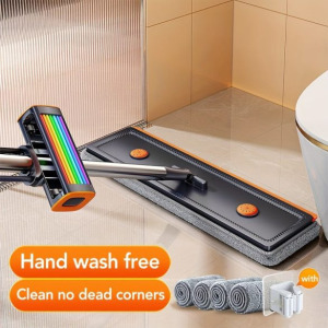 Rozsdamentes acél lapos felmosó tárolóval