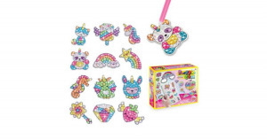 Strasszköves matrica készítő készlet 12 mintával, gyémántszemes kirakó gyerekeknek