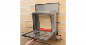 Smilehome rozsdamentes acél postaláda plexiüveg ablakkal -ezüst