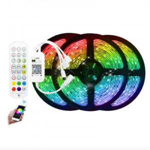Wifi-s RGB led szalag szett, távirányítóval, 15 m