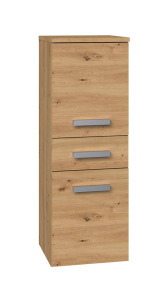 Shannan Nel V DDS fürdőszoba szekrény, 30x85x30 cm, tölgy