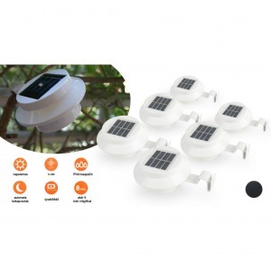 Szolár lámpa ereszre, fehér, 1 pár