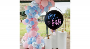 Boy or girl lufi, babaváró party léggömmb szett - héliummal