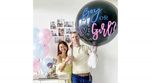 Boy or girl lufi, babaváró party léggömmb szett - héliummal