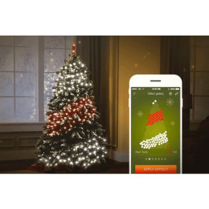 Twinkly Strings IP44 Okos karácsonyfa izzó, 250 LED, Bluetooth, Wifi, 20m