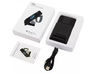 Vezeték nélküli töltő 3 az 1-ben, 15 W-os gyorstöltés, fekete