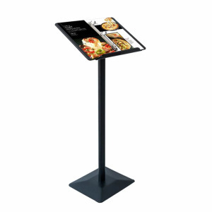 Menütartó állvány, kapcsos