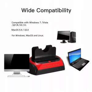 Merevlemez dokkoló, 2 port: 2,5