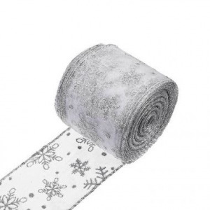 250LED-es karácsonyi szalag, ezüst 25m