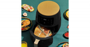 Air Fryer olaj nélküli fritőz, forró levegős sütő, 2400W, 6L