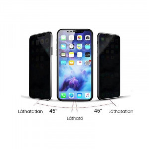 Betekintésgátló kijelzővédő fólia iPhone 8